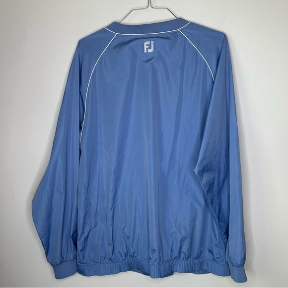 FootJoy XL Carolina Blue V-Neck Lightweight Jacket - Picture 4 of 6